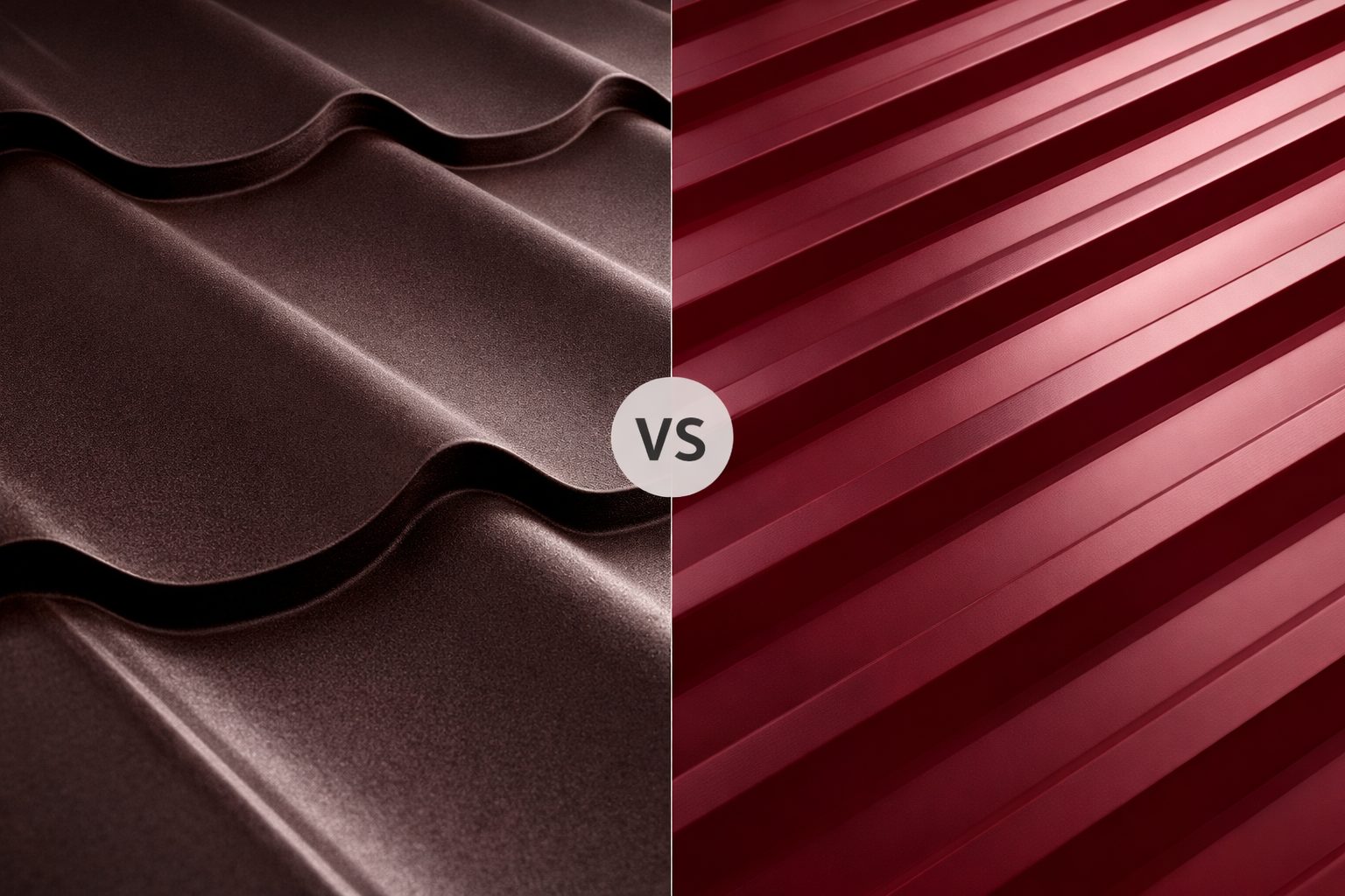 Сравнение профнастила и металлочерепицы